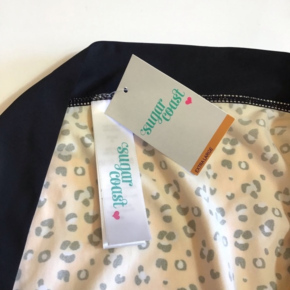 Sugar Coast Womens Wild Cat Leopard Print Cheeky Bikini Bottoms Size XL - Picture 9 of 10